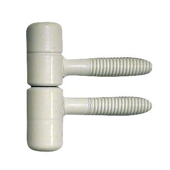 Lot de 2 fiches à visser blanc 11 x 40 mm