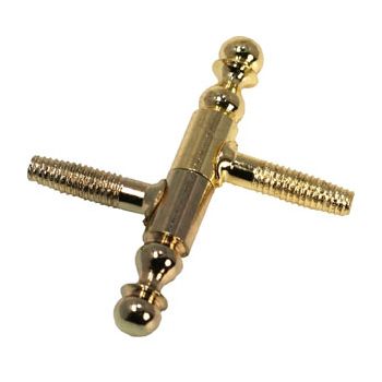 Lot de 2 fiches à visser bichromaté 13 x 98 mm