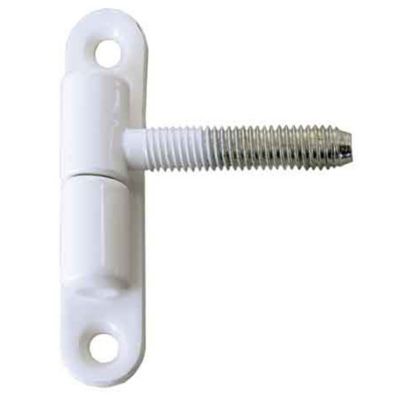 Fiche à visser sur platine acier plastifié blanc ø13 mm