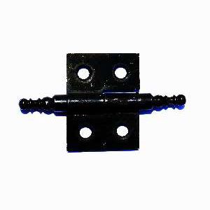 Lot de 2 paumelles noires 50 x 40 mm gauche