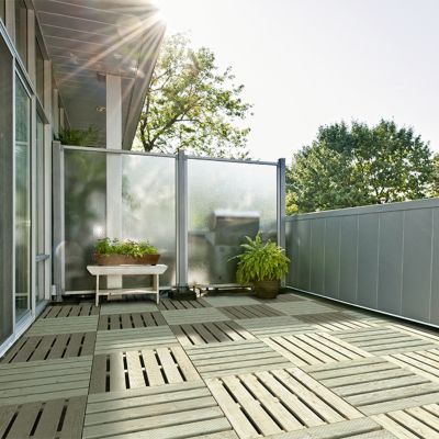 Dalle de terrasse en pin 40 x 40cm, ép.24mm