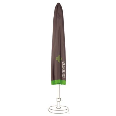 Housse de parasol BLOOMA chocolat et vert 190 x 45 cm