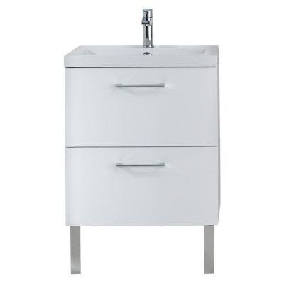 Meuble sous vasque blanc 2 tiroirs Cooke & Lewis Mica 60 cm