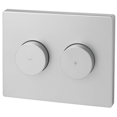 Plaque bà¢ti Flores chromé mat