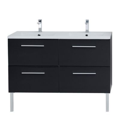 Meuble sous vasque laqué blanc Cooke & Lewis Seton 80 cm