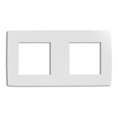 Plaque de finition Colours Kalya double blanc glossy