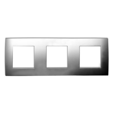 Plaque de finition Colours Kalya triple métal