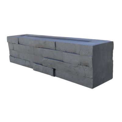 Muret 2 faces Blooma 50 x 11 cm graphite