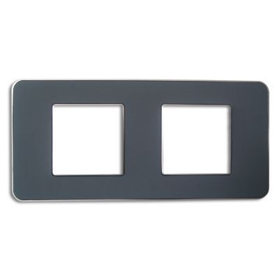 Plaque de finition double Colours Kalya denim soft