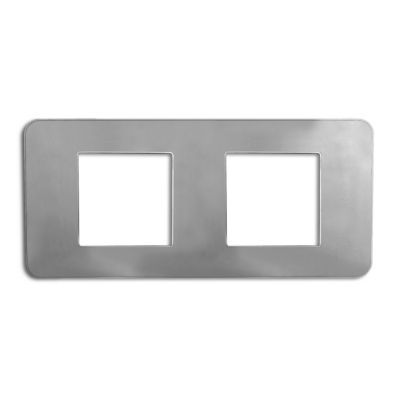 Plaque de finition double Colours Kalya zinc