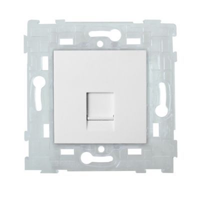 Mécanisme prise RJ45 Colours Kalya blanc glossy