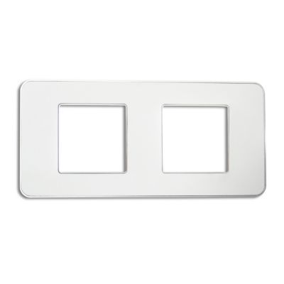 Plaque de finition double Colours Kalya blanc soft
