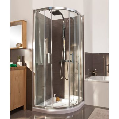 Accès d'angle circulaire chromé 80 cm Deluvio