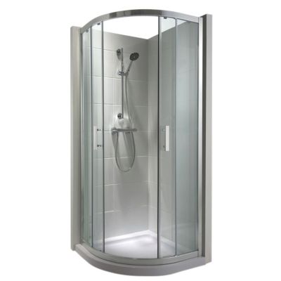 Portes de douche angle circulaire Cooke & Lewis Deluvio 80 x 190 cm