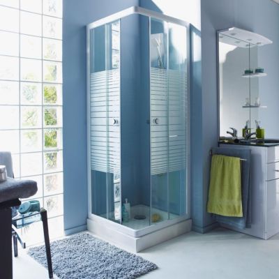 Portes de douche angle droit Cooke & Lewis Toledo 90 cm