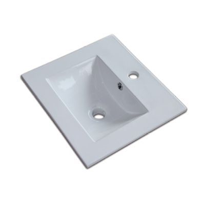 Plan vasque en céramique blanc Cooke & Lewis Waneta 44 cm