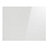 Façade de cuisine 1 porte relevante blanc Épura 43,20 x 60 cm