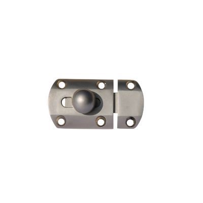 Verrou à pêne plat Diall 45 mm nickel mat