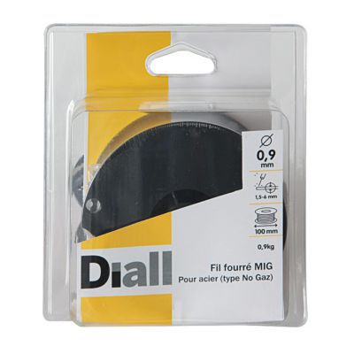 Bobine fil fourré acier MIG 0.9 mm DIALL 900g
