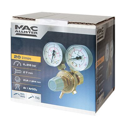 Manomètre / débitmètre pour soudure Mac Allister