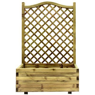 Jardinière treillis pin 1ER PRIX 90 x 40 x h.150 cm