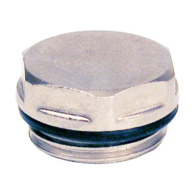 Bouchon laiton mâle 15x21 (1/2) Diall