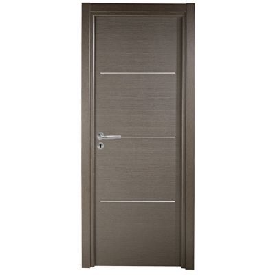 Bloc porte GEOM Triaconta gris clair 83cm poussant gauche