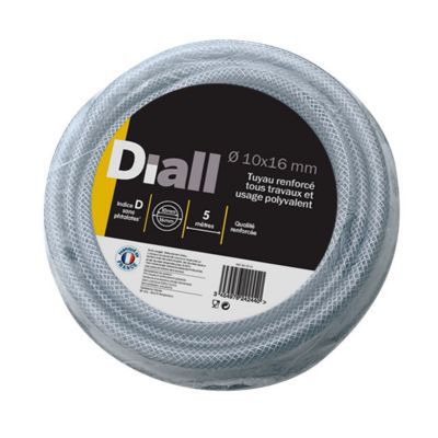 Tuyau renforcé DIALL ?10 x 16 mm L.5 m