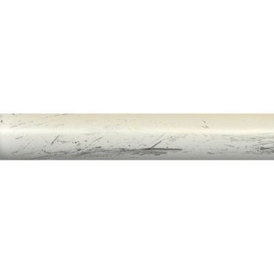 Barre à rideaux acier COLOURS Ashoka blanc patiné Ø20 mm x L.150 cm