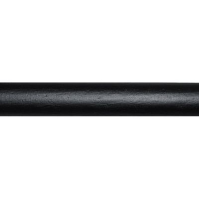 Barre à rideaux bois COLOURS Fusca noir Ø28 mm x L.150 cm
