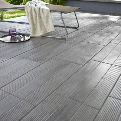 Carrelage Terrasse Gris 31 X 618 Cm Vieste Castorama