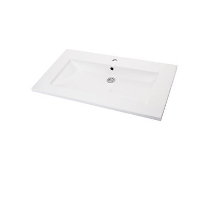 Plan vasque blanc COOKE & LEWIS Calao 90 cm