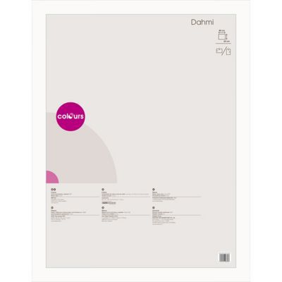Cadre photo blanc Colours Dahmi l.60 x H.80 cm, ép.45 mm