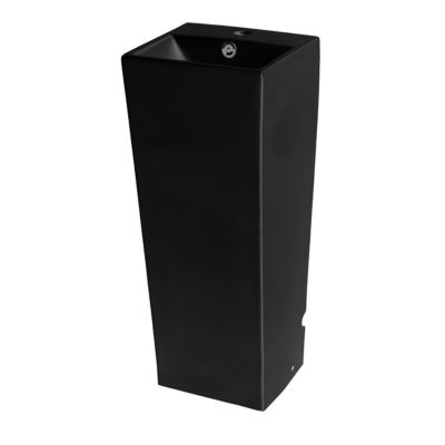 Lave-mains Totem Brume carré noir