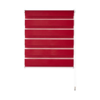 Mini store enrouleur vénitien jour/nuit tamisant COLOURS Elin rouge 37 x 170 cm