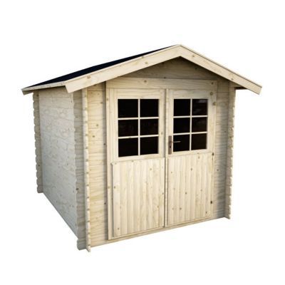 Portail de garage en bois