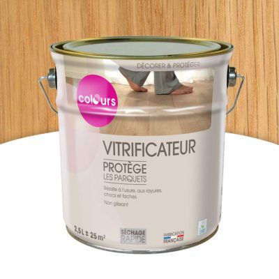 Vitrificateur parquet Passage normal Colours Incolore brillant 2,5L