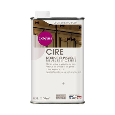 Cire liquide meubles et boiseries Chêne foncé 500 ml