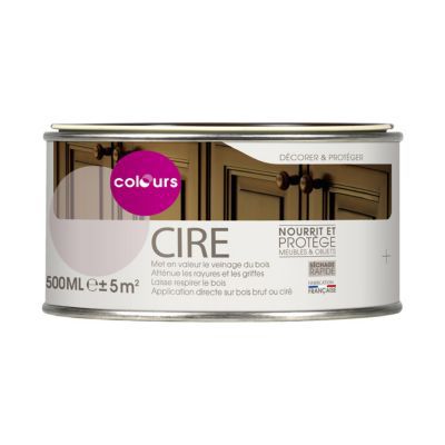 Cire pate meubles et boiseries chêne foncé 500 gr