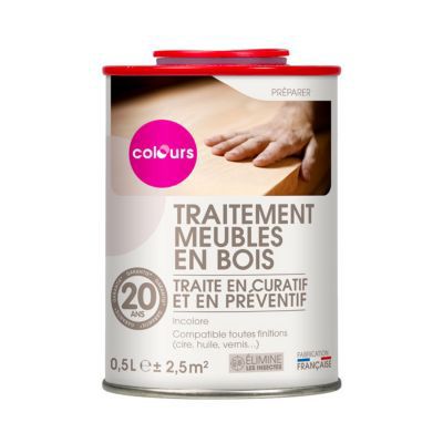 Traitement meubles en bois Colours 500 ml