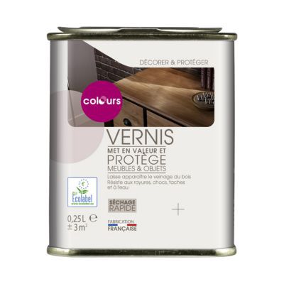 Vernis meubles et objets Wengé satin 250ml Colours