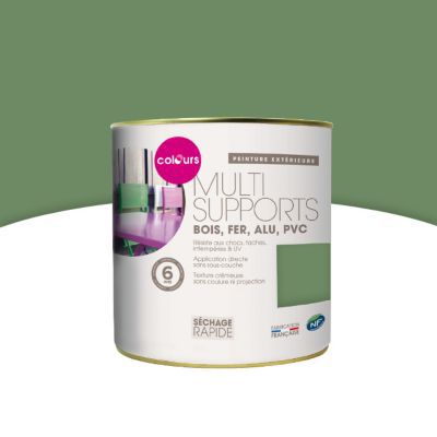 Peinture multi-supports extérieur Colours olivier satin 0 ...