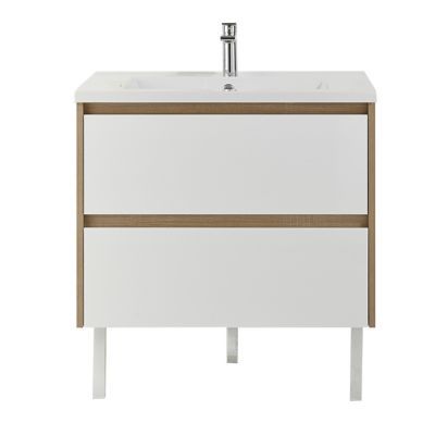 Meuble sous vasque blanc brillant Cooke & Lewis Oreti 120 cm