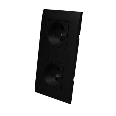 Kit prise double Colours Kalya gris Soft