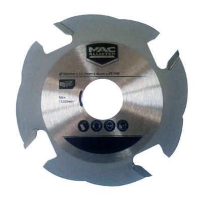 Lame de lamelleuse ?100 mm Mac Allister - 4 dents