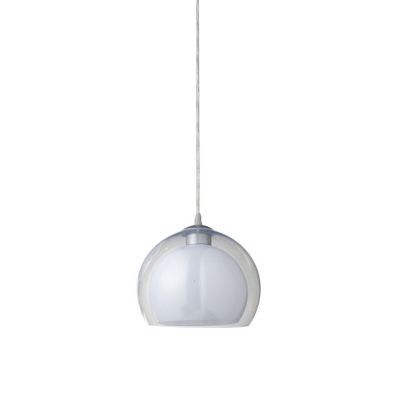 Suspension COLOURS Lep blanc/transparent Ø30 x h.110 cm