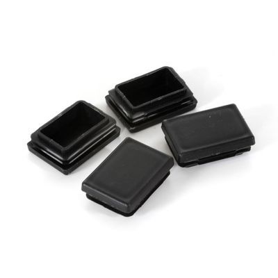 Lot de 4 capuchons en plastique Axiome Form noir