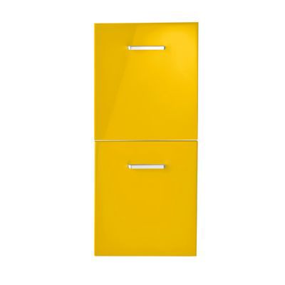 2 façades meuble sous vasque jaune COOKE & LEWIS Waneta 32,7 cm