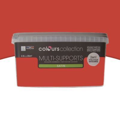 Image of Peinture multi-supports COLOURS Collection coccinelle satin 2,5L 3454976662767_CAFR