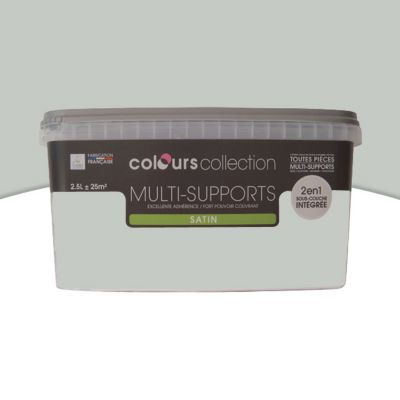 Image of Peinture multi-supports COLOURS Collection etain satin 2,5L 3454976662910_CAFR